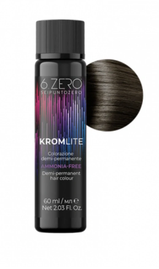 6.ZERO KROMLITE 5.01 Svetlá popolavú hnedá farba na vlasy 60ml bezamoniaková