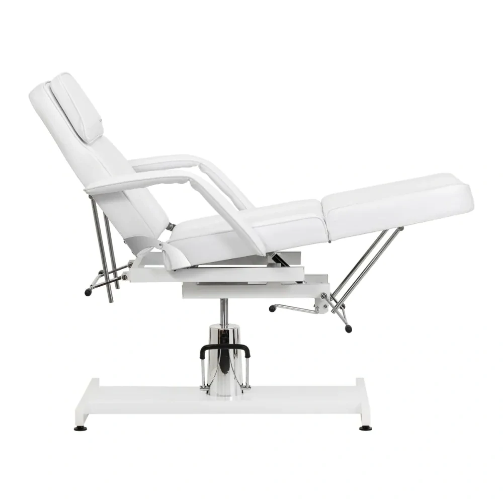 Hydraulické kozmetické kreslo Sillon 210 s kolískom biele