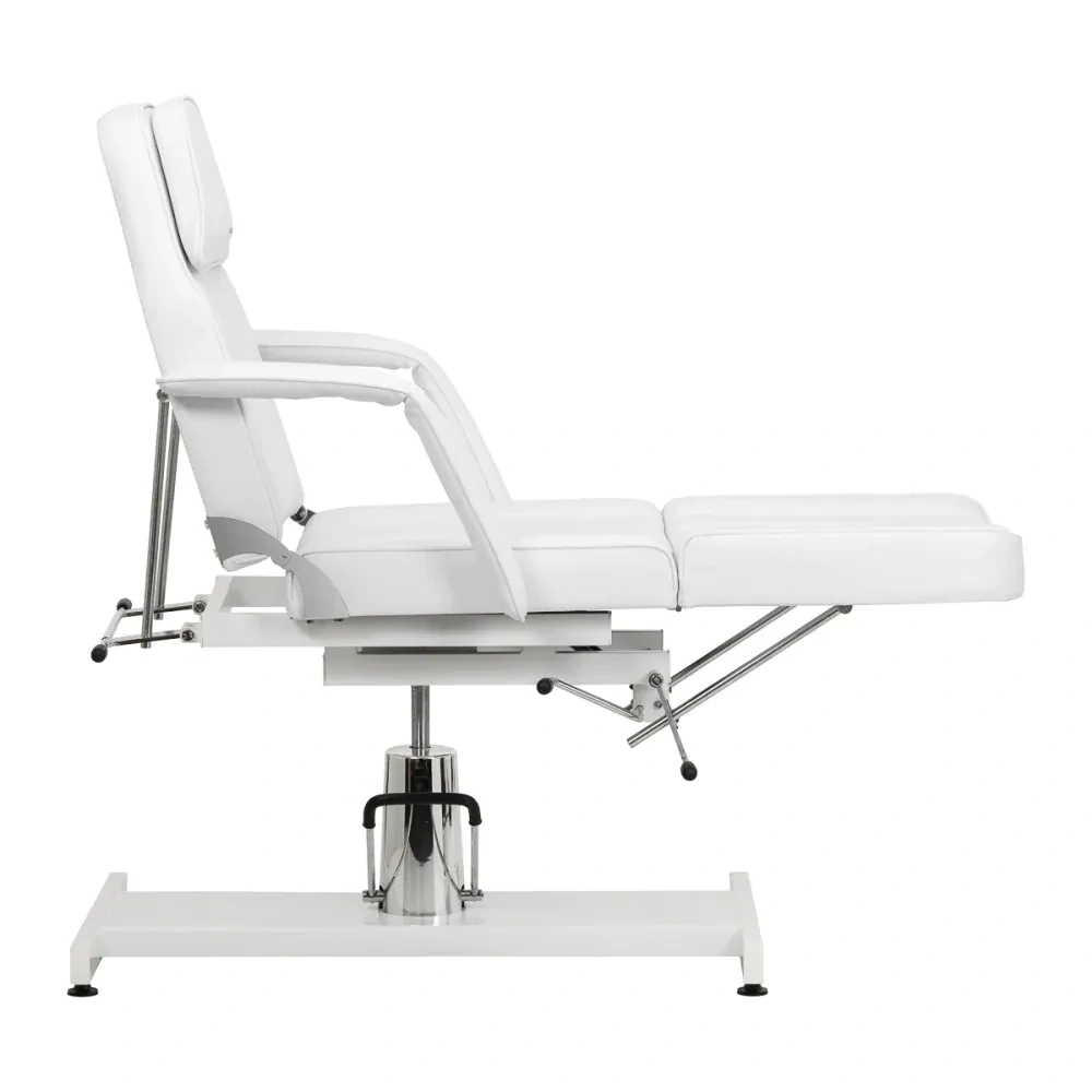 Hydraulické kozmetické kreslo Sillon 210 s kolískom biele