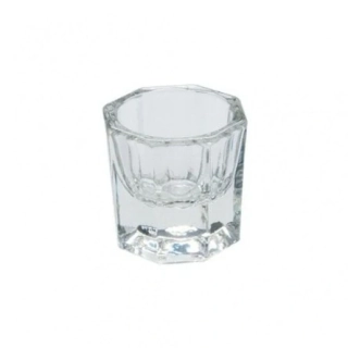 Sklenená miska na miešanie farieb