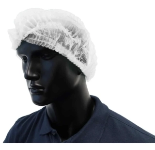 Jednorazová čiapka CLIP biela 100ks