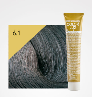 Farba na vlasy Color lux 100ml 6.1 tmavá blond popolavá