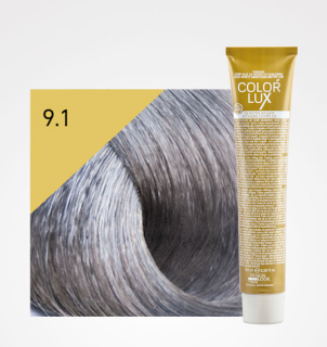 Farba na vlasy Color lux 100ml 9.1 veľmi svetlá blond popolavá
