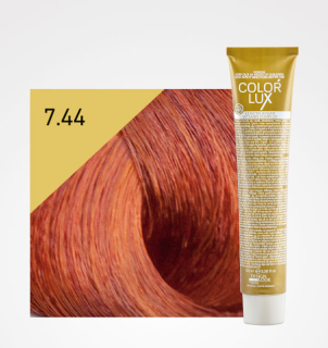 Farba na vlasy Color lux 100ml 7.44 stredná blond intenzívna medená
