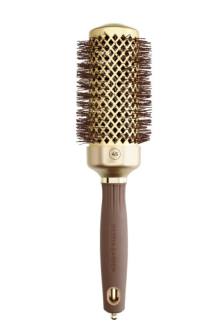 Okrúhla kefa na vlasy, zlato-hnedá 45mm