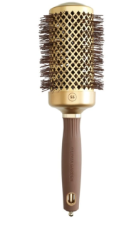 Okrúhla kefa na vlasy, zlato-hnedá 55mm