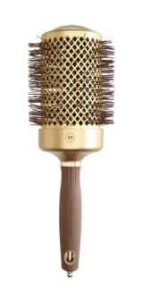 Okrúhla kefa na vlasy, zlato-hnedá 65mm