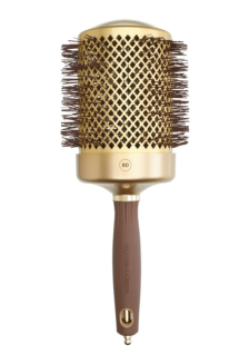 Okrúhla kefa na vlasy, zlato-hnedá 80mm