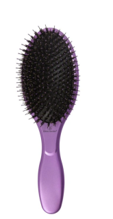 Plochá kefa s diviačími štetinami na vlasy