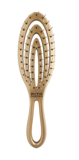 Plochá cestovná kefa so zaobleným telom GOLD