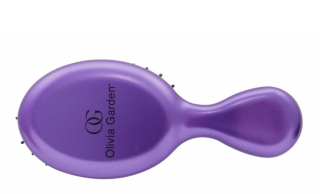 Plochá cestovná kefa so zaobleným telom VIOLET