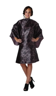 Kadernícka pláštenka na strihanie hnedo-zlatá