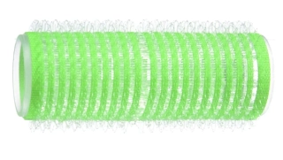 Samodržiace natáčky Velcro na suchý zips, priemer 20 mm - zelená 12ks