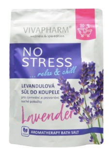 VIVAPHARM Soľ do kúpeľa levanduľa NO STRESS relax&chill 1000g