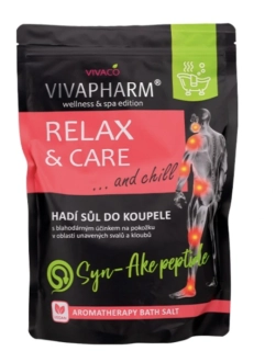 VIVAPHARM Soľ do kúpeľa s hadím jedom RELAX & CARE regeneračná 1000g