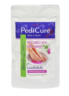 PEDICURE HE Soľ na nohy LEVANUDĽA-300g-zmäkčujúca a zjemňujúca