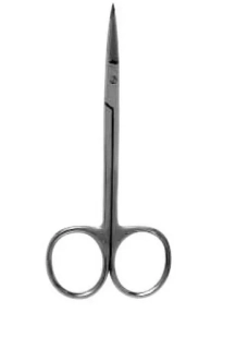 Nožnice jemné očné zahnuté 11 cm