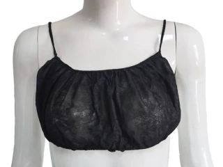 Jednorázová dámska podprsenka čierna 1ks