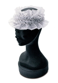 Čelenka jednorázová biela 10ks Ro.ial