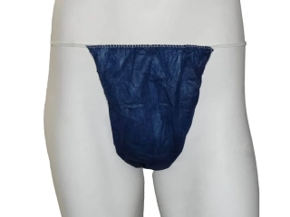 Jednorázové pánske tangá čierne 1ks